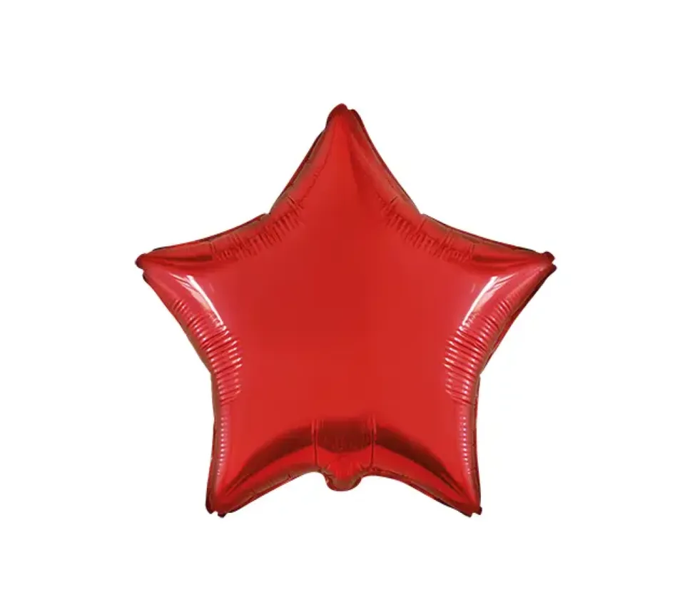 das-kost-mland-stern-folienballon-43-cm-rot-18-zoll-uni image 1
