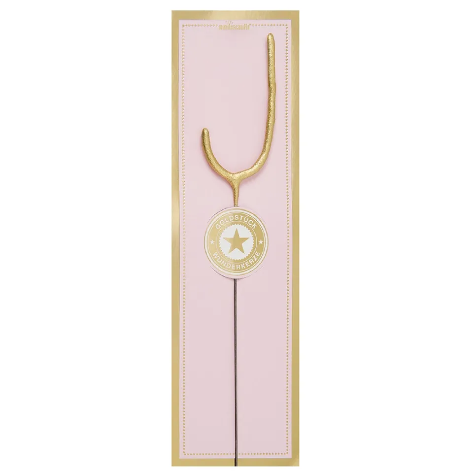 das-kost-mland-dekorationen-wunderkerze-classic-j-gold-6-5cm-35s image 1