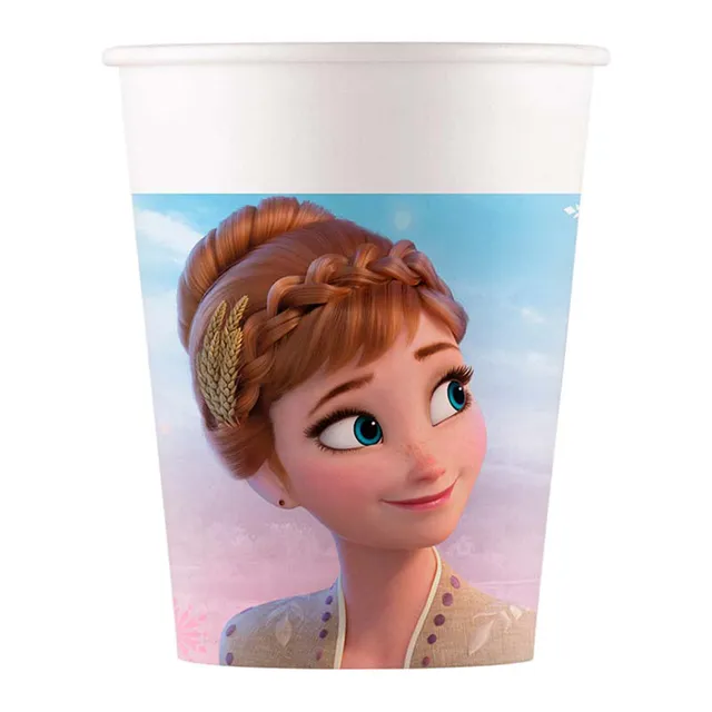 frozen-ii-wind-spirit-pappbecher-200ml-8-stk-kinderparty image 1
