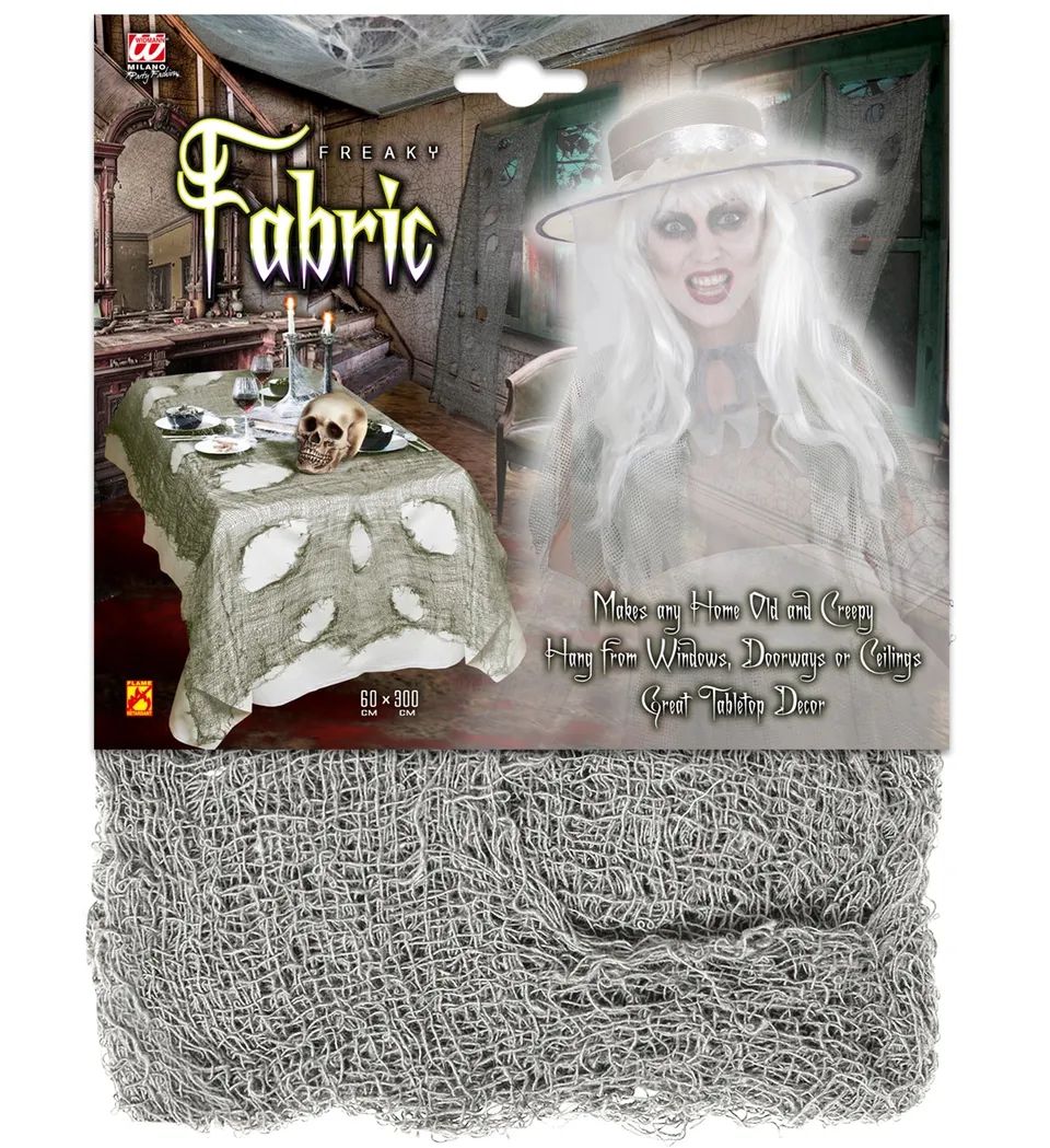 das-kost-mland-dekorationen-lumpenstoff-grau-300x60-cm-halloween image 1