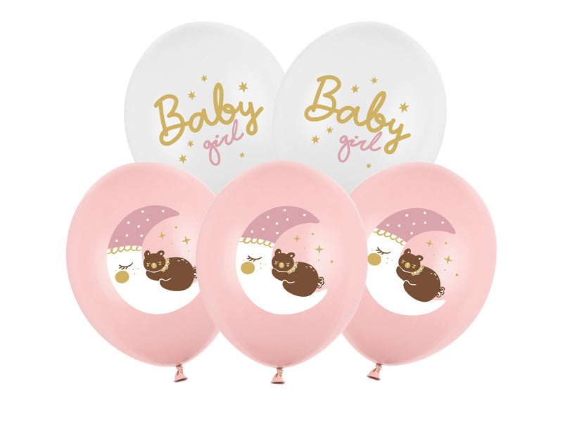 das-kost-mland-dekorationen-baby-girl-luftballon-30cm-6-st-ck image 1