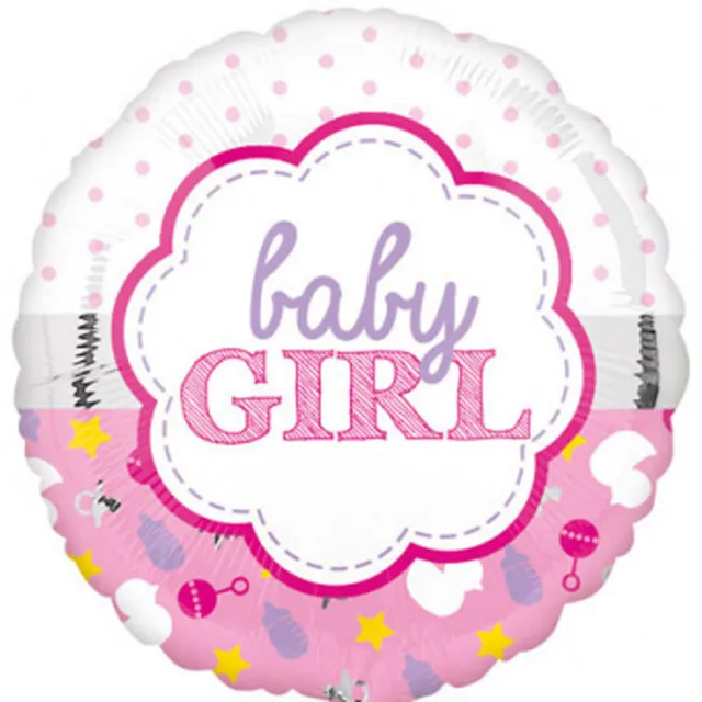 das-kost-mland-baby-girl-folienballon-43-cm-rosa image 1