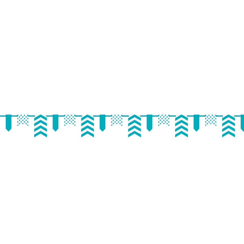 das-kost-mland-dots-stripes-banner-chevron-t-rkis image 1