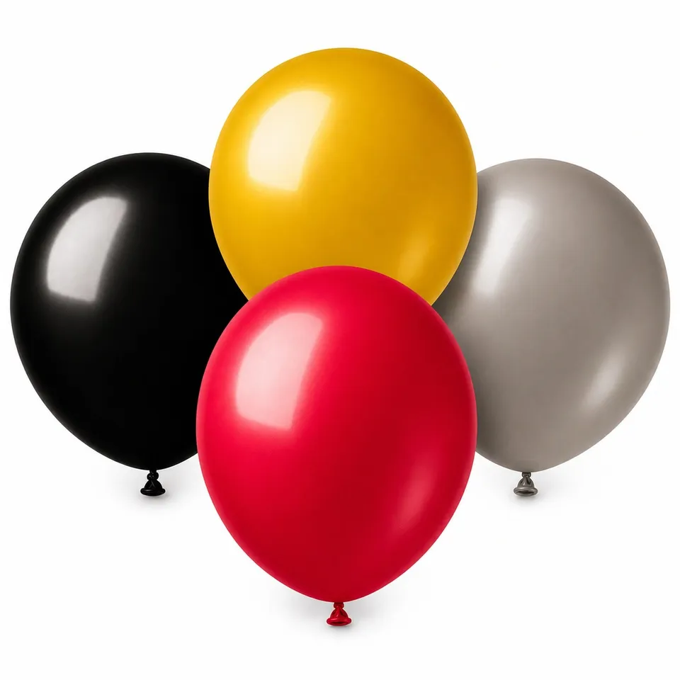das-kost-mland-latexballon-80cm-metallic-schwarz-1-st-ck image 1