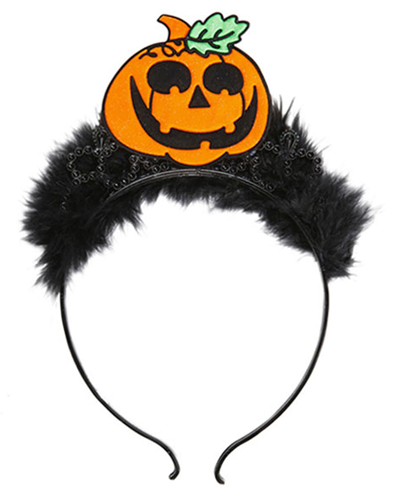 das-kost-mland-halloween-haarreif-k-rbis-mit-federn image 1