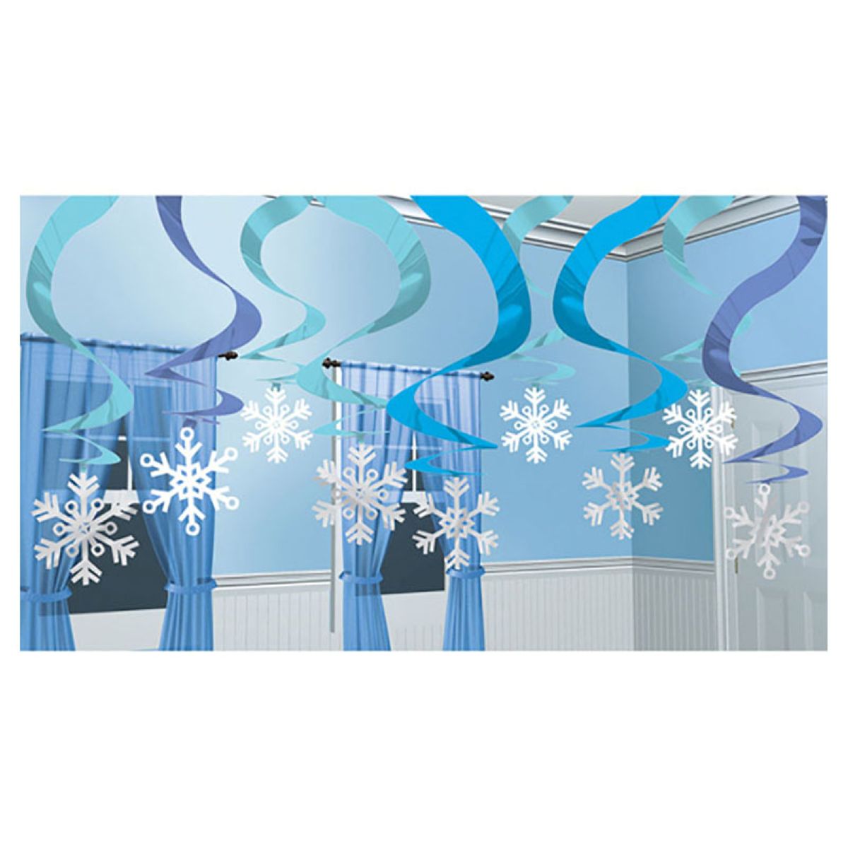 swirldeko-eiskristall-h-ngedeko-60cm-15-st-ck-winter image 2