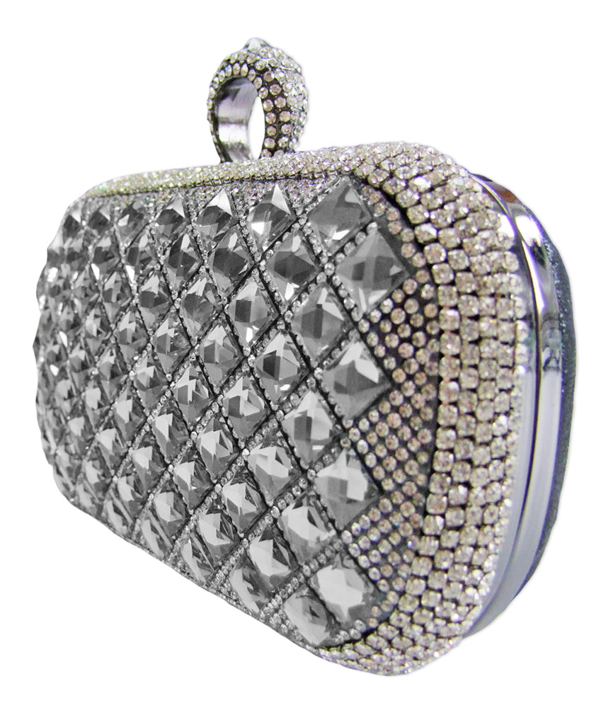 das-kost-mland-accessoires-mosaik-clutch-handtasche-schwarz image 1