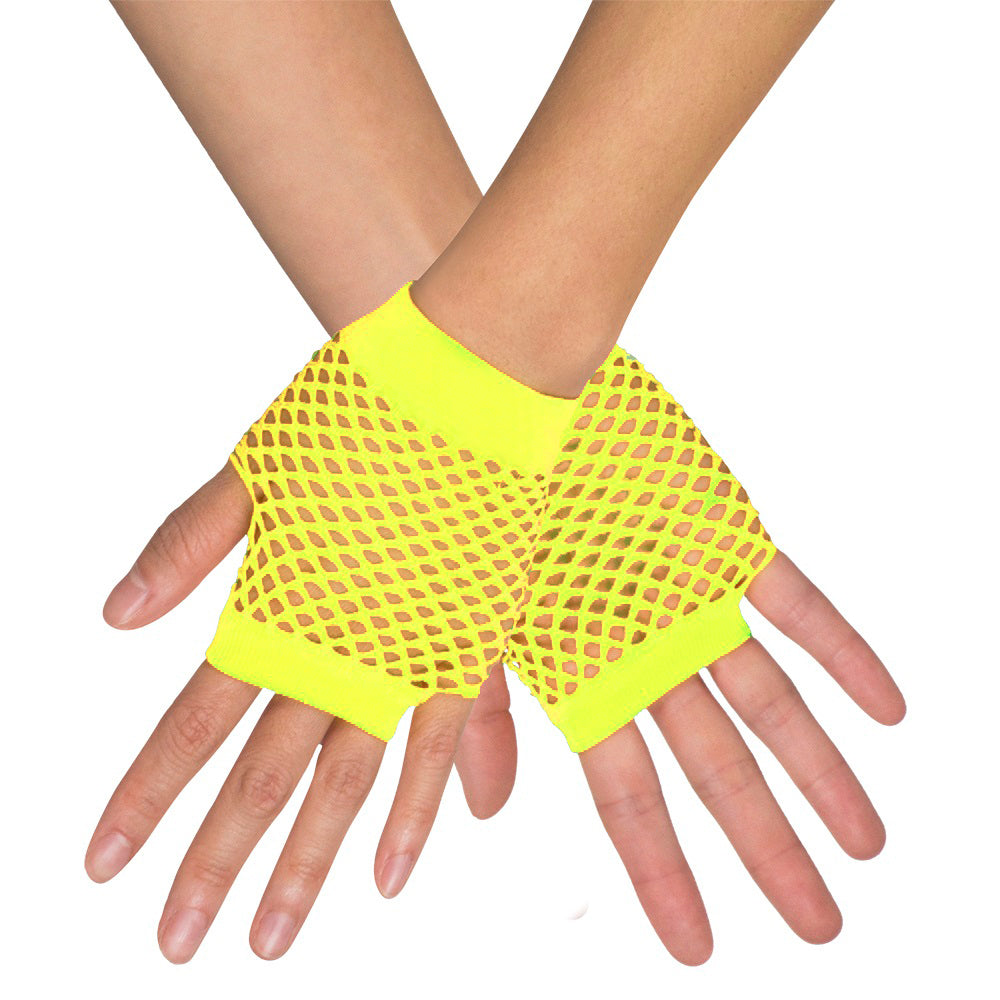 das-kost-mland-accessoires-netzhandschuhe-new-york-neon-gelb-handschuhe image 2