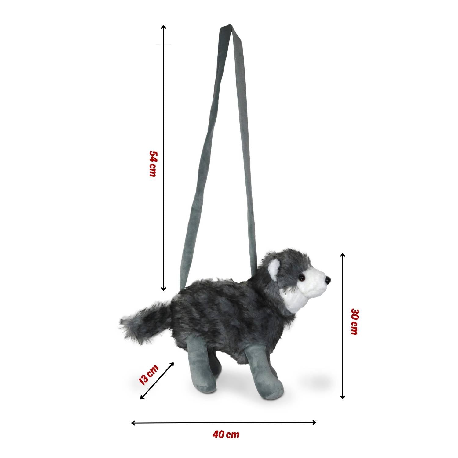 das-kost-mland-wolf-handtasche-pl-sch-grau-30x40x13-cm image 4