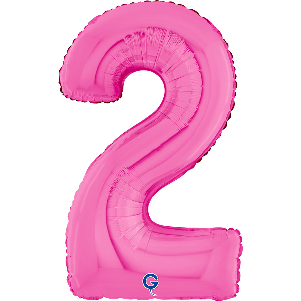 grabo-folienballon-riesenzahl-2-pink-26-zoll-66cm image 2