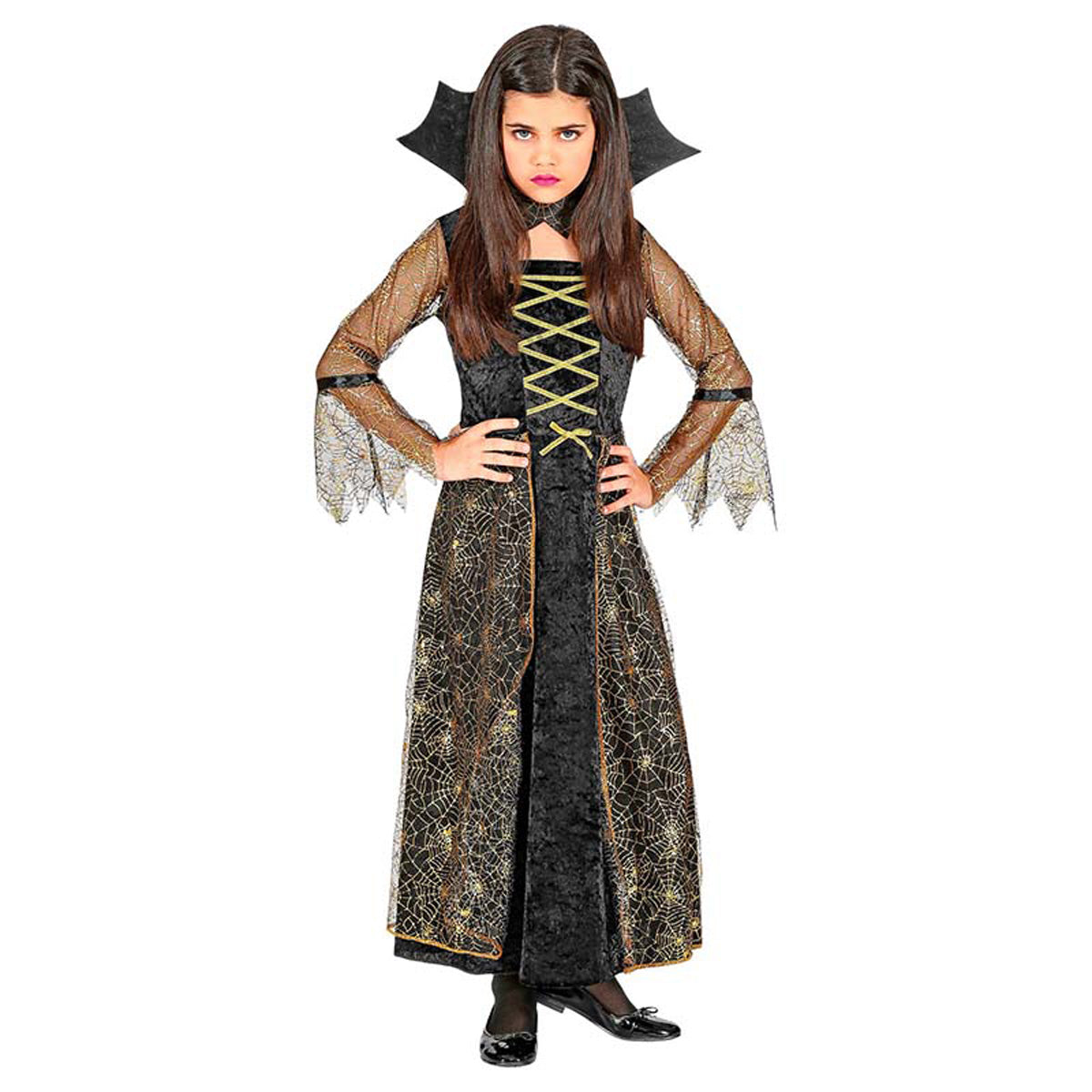 das-kost-mland-kid-spiderella-kost-m-m-dchen-schwarz-gr-116 image 1