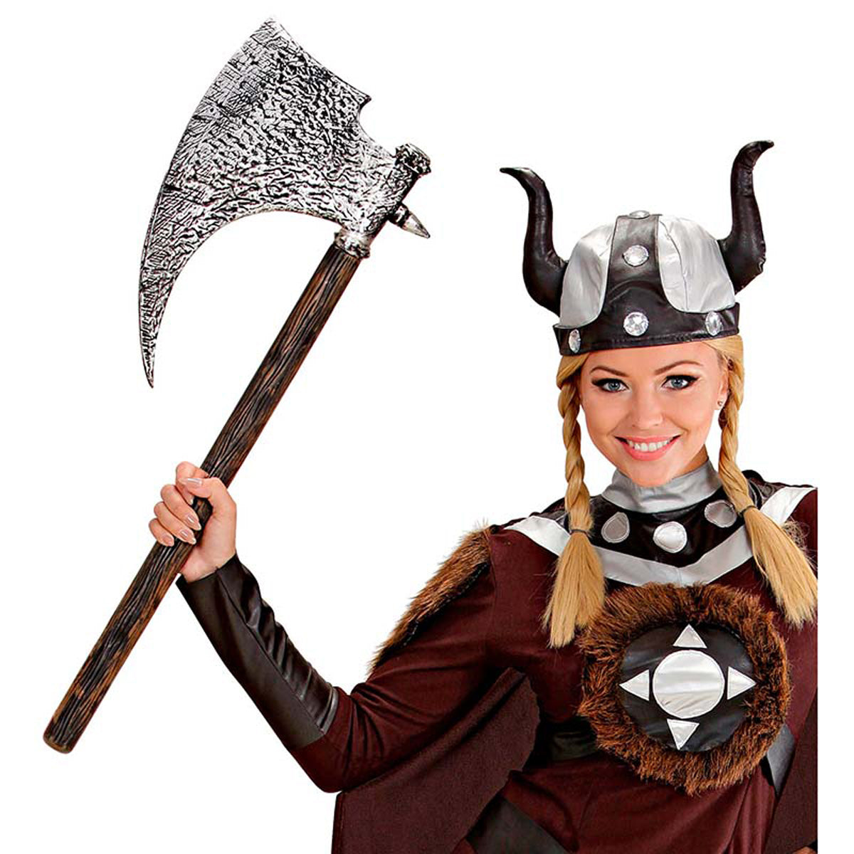 das-kost-mland-accessoires-archaische-axt-kost-maxt-73cm-schwarz-grau image 2