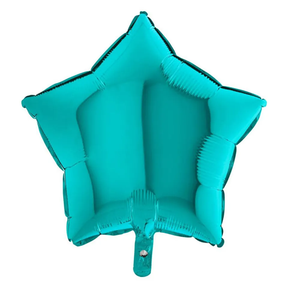 das-kost-mland-dekorationen-stern-folienballon-uni-46cm-tiffany image 1