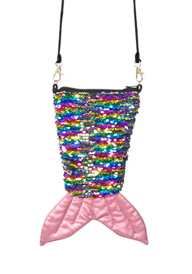 das-kost-mland-accessoires-meerjungfrau-pailletten-handtasche-bunt image 1