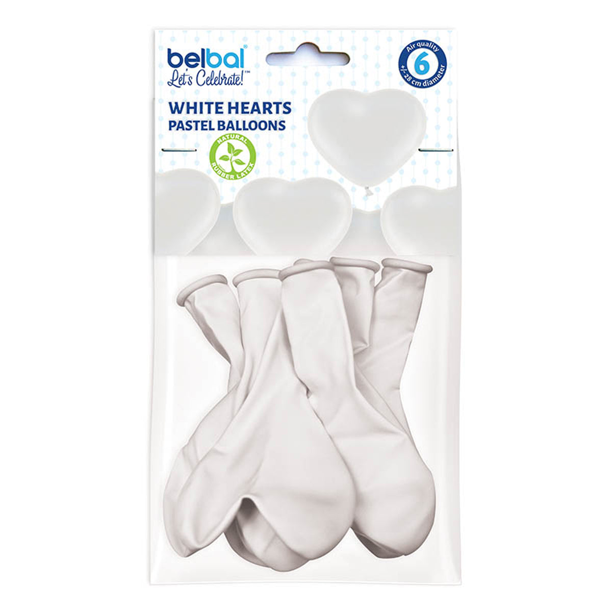 das-kost-mland-herz-luftballons-wei-latex-28-cm-6-stk image 1