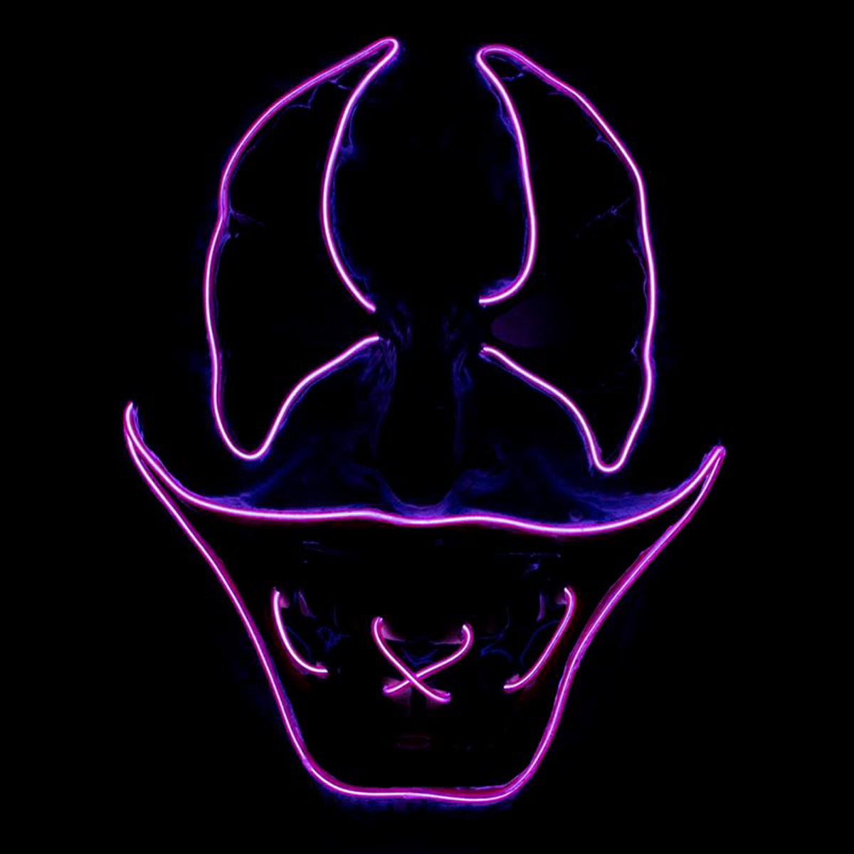 das-kost-mland-clown-maske-mit-licht-led-fasching image 2