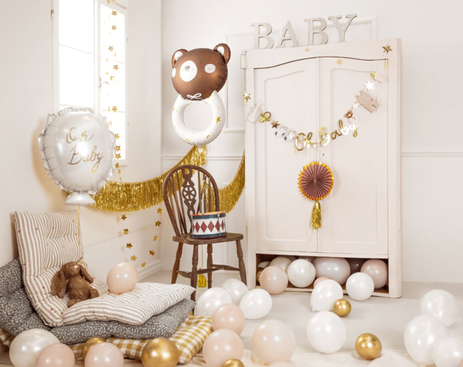 das-kost-mland-dekorationen-folienballon-teddyb-r-rassel-61x88cm image 7