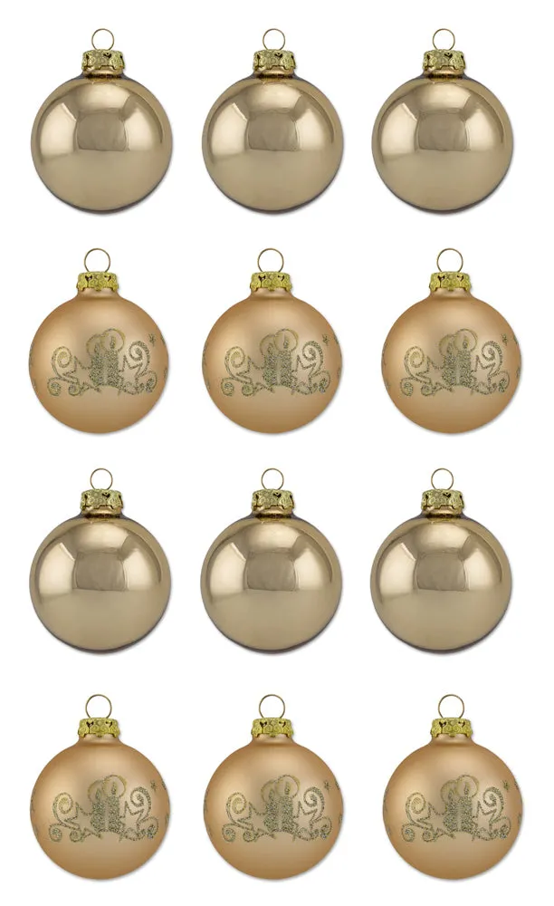 th-ringer-glasdesign-weihnachtskugel-set-12tlg-8cm-gold-kerze image 1