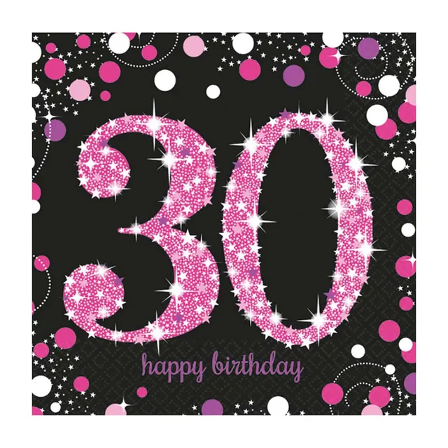 servietten-sparkling-30-pink-33x33cm-16-st-ck image 1