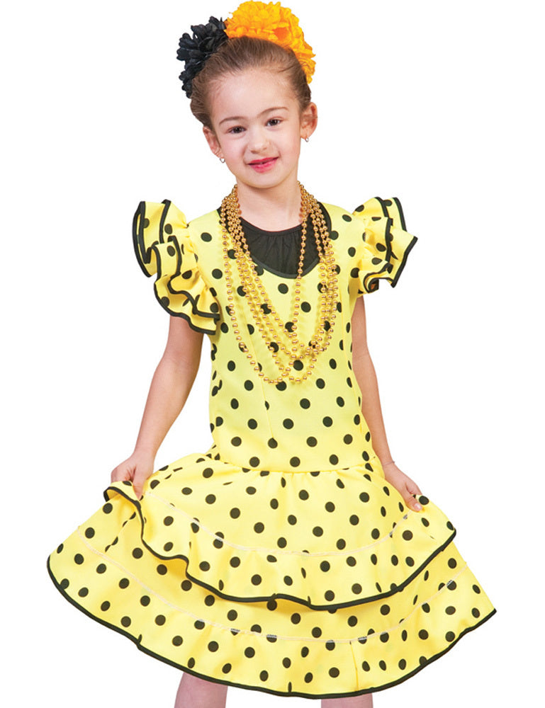 das-kost-mland-flamenco-kleid-samba-kost-m-m-dchen-gelb image 5