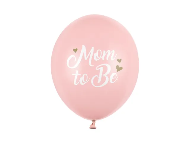 das-kost-mland-mom-to-be-luftballon-30cm-6-stk-rosa image 1