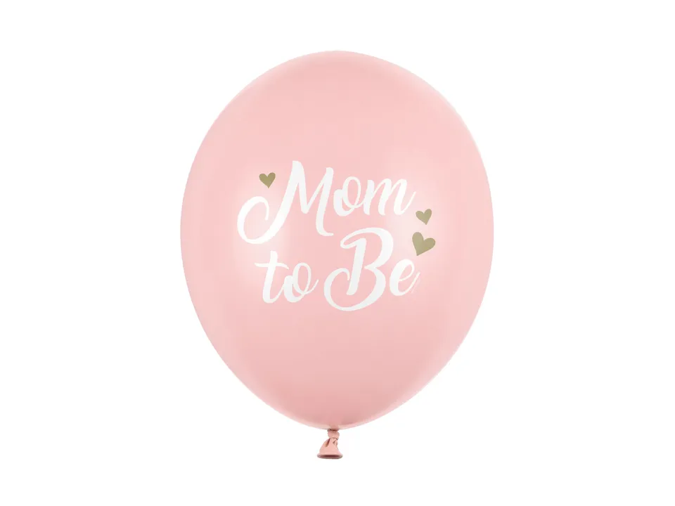 das-kost-mland-mom-to-be-luftballon-30cm-6-stk-rosa image 1
