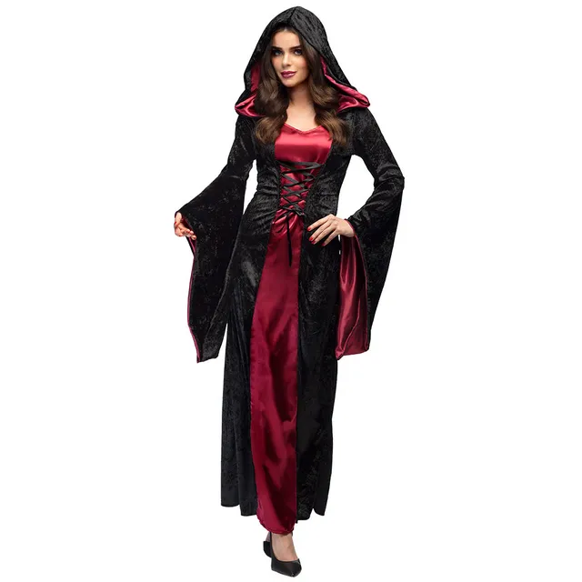 das-kost-mland-damen-vampir-mistress-kost-m-schwarz-bordeaux image 1