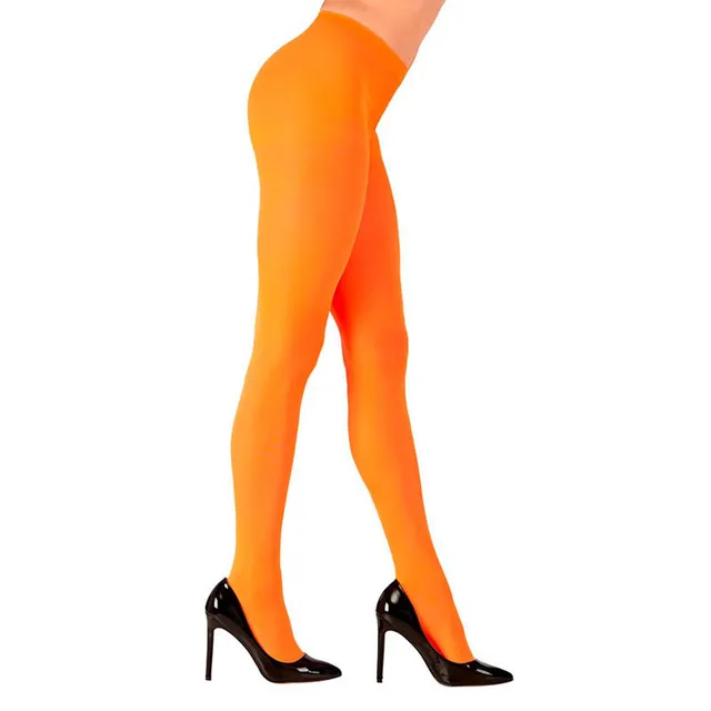 das-kost-mland-strumpfhose-uni-neon-orange-xl-40-den image 1