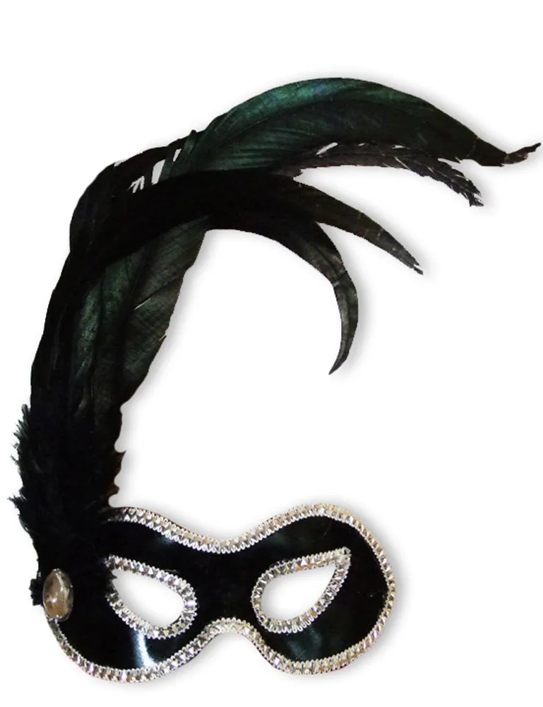 das-kost-mland-beatrice-venezianische-maske-schwarz-silber image 1