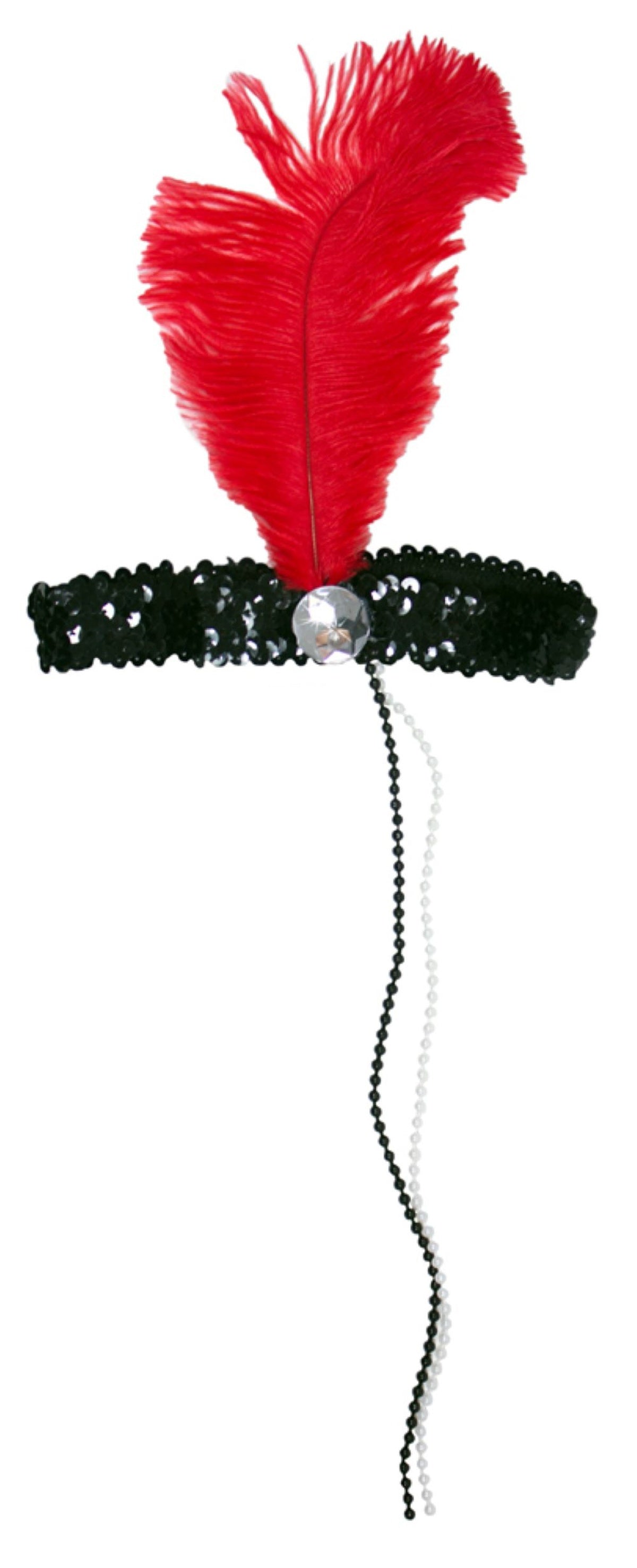 das-kost-mland-accessoires-charleston-stirnband-kira-feder-schwarz-rot image 5