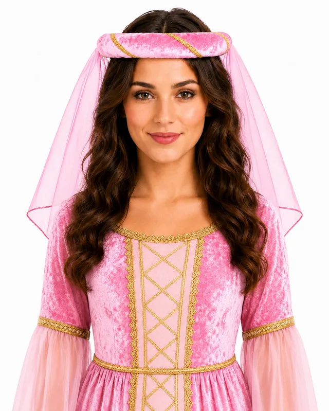 das-kost-mland-helena-haarband-mittelalter-pink-damen image 1