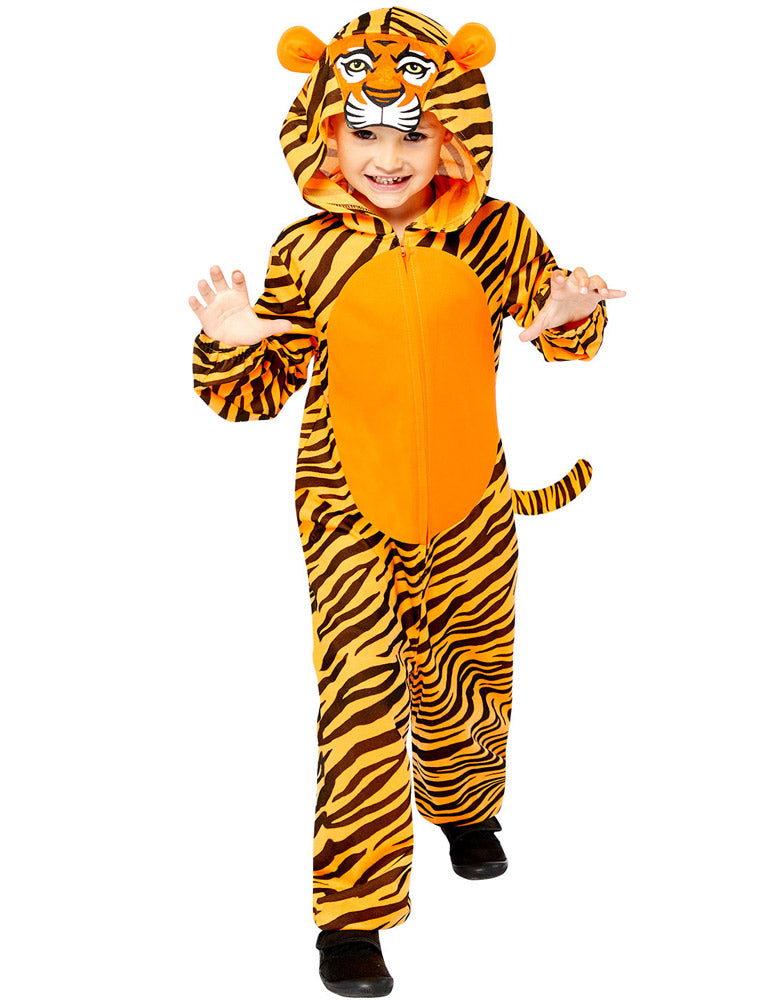 das-kost-mland-jungen-tiger-kost-m-overall-mit-kapuze-6-8-j image 1
