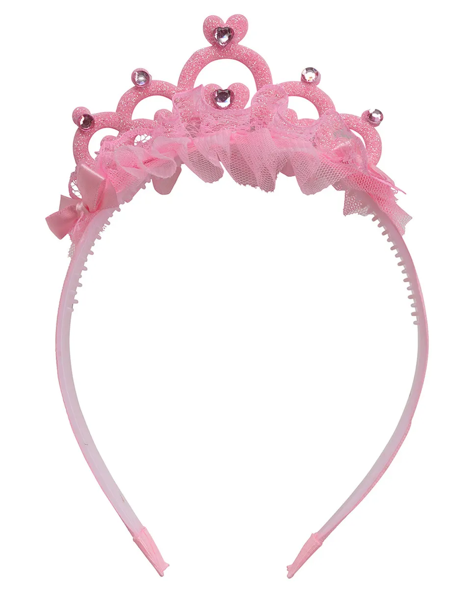 das-kost-mland-accessoires-haarreif-diadem-rosa-prinzessin image 1
