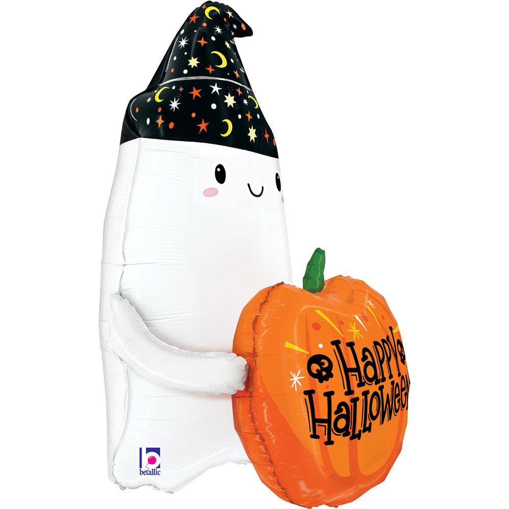 das-kost-mland-shape-folienballon-halloween-pumpkin-ghost image 2