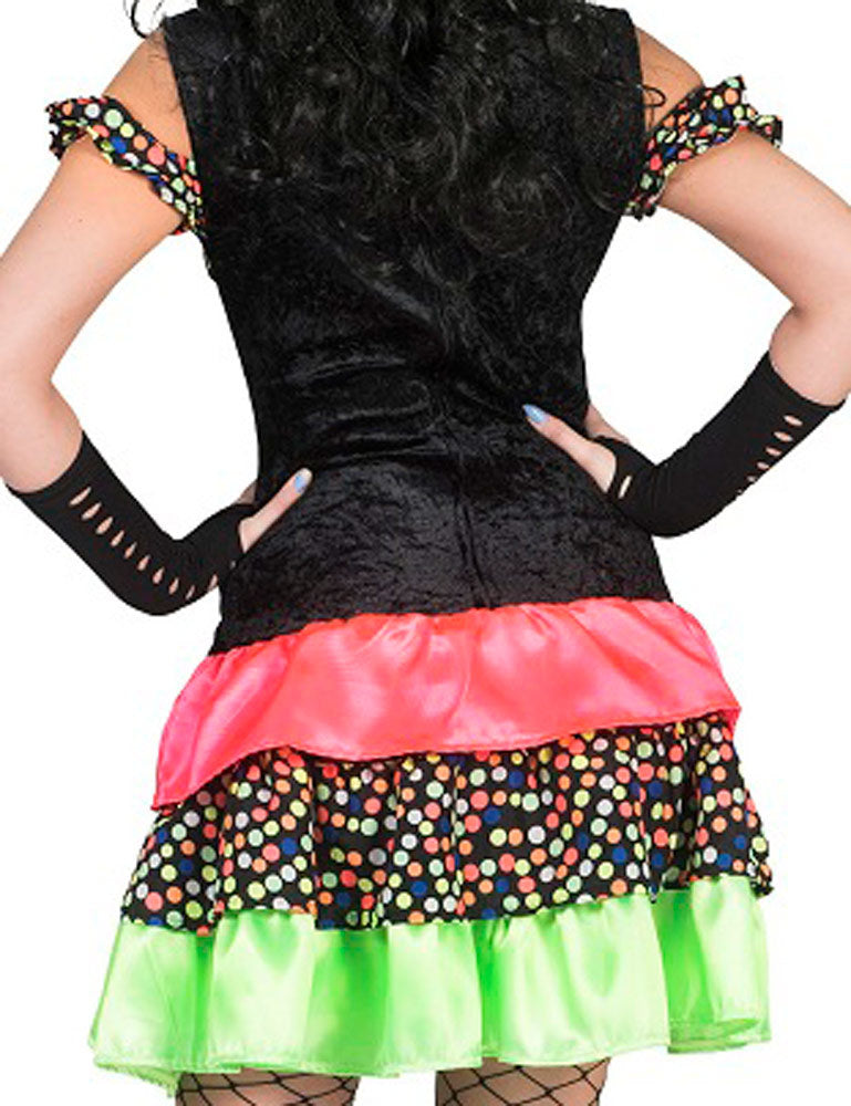 das-kost-mland-damen-hexe-wendy-kost-m-punkte-hexenkleid-mit-hut image 5