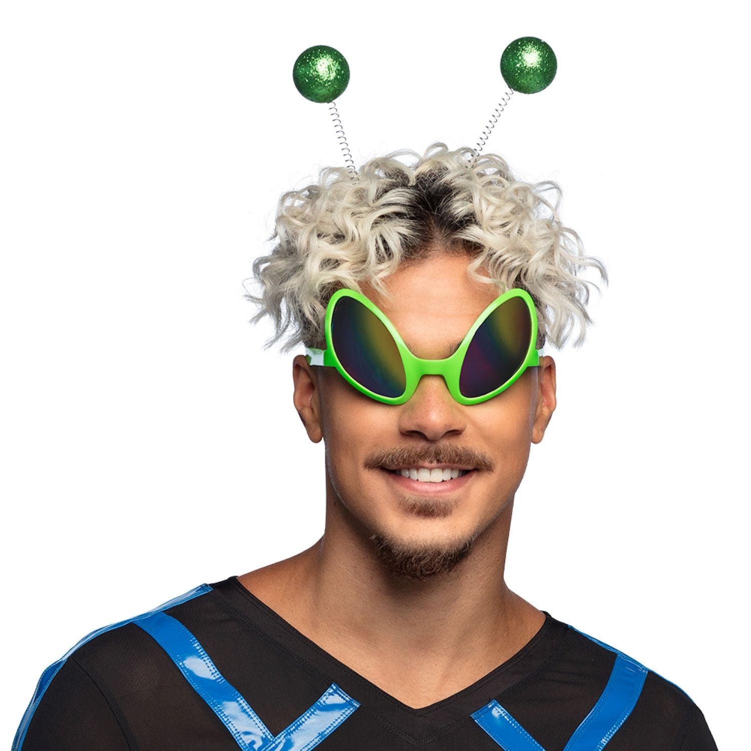 das-kost-mland-alien-kost-m-set-2-tlg-gr-n-partybrille image 2