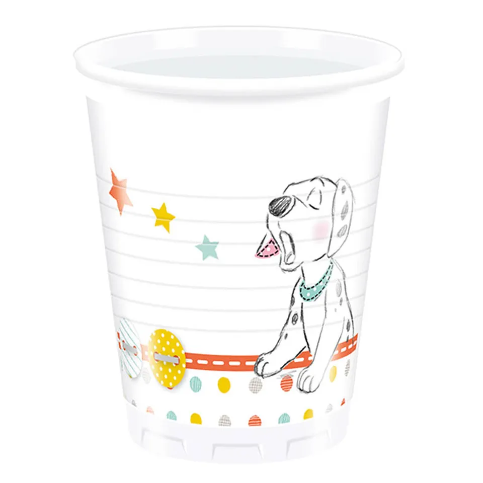 das-kost-mland-dekorationen-plastikbecher-baby-shower-200ml-8stk image 1