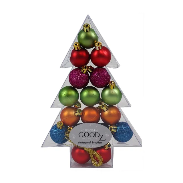 inge-glas-millefiori-weihnachtskugeln-3cm-17-stk-kunststoff image 1