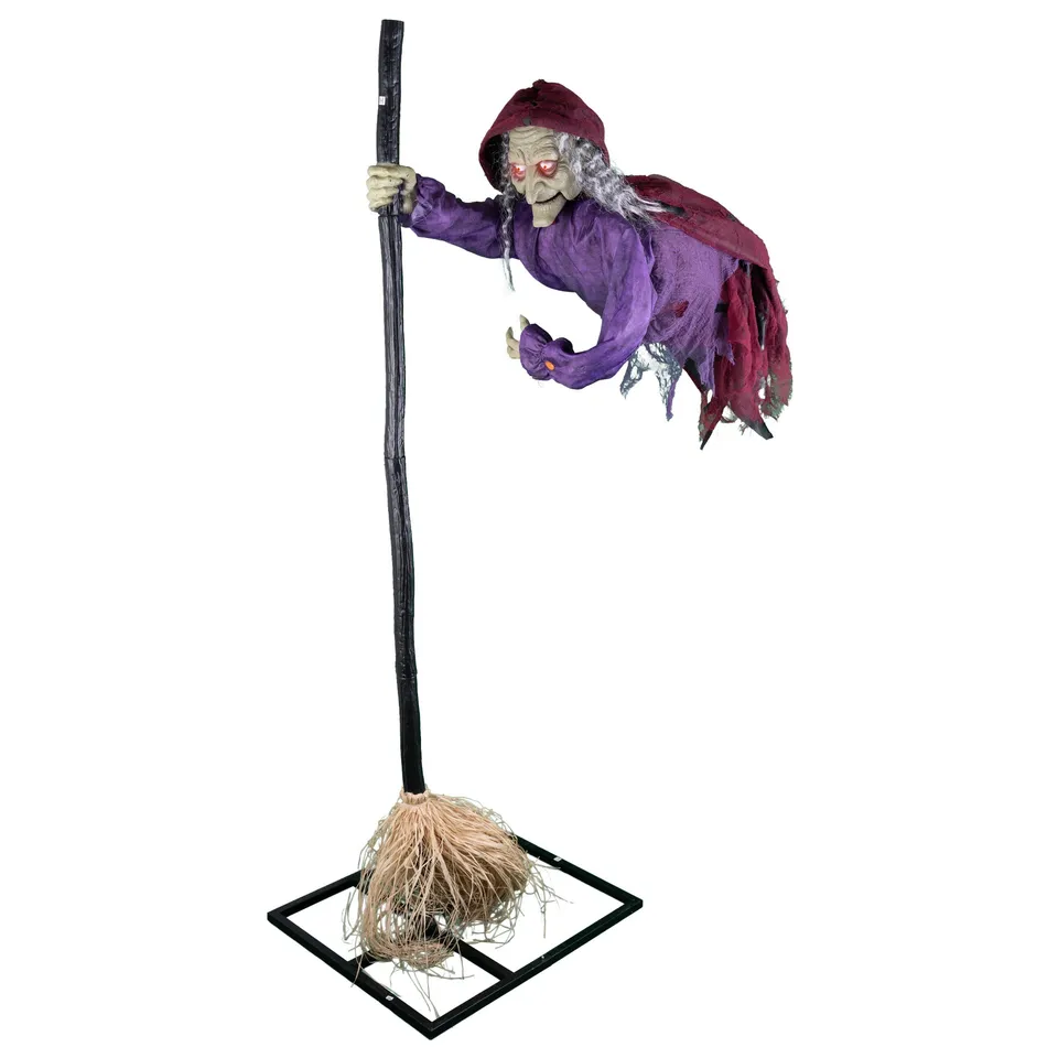 das-kost-mland-accessoires-fliegende-hexe-besen-195-cm image 1
