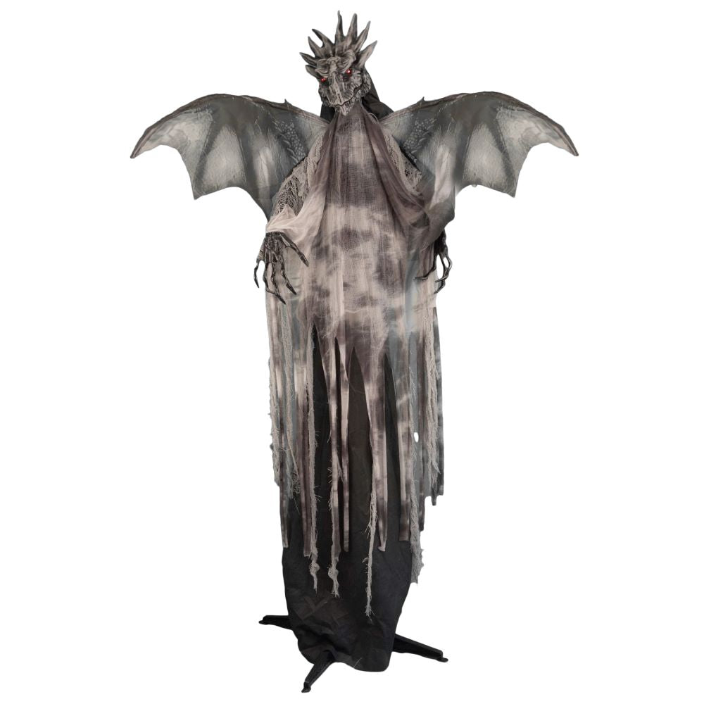 das-kost-mland-halloween-standfigur-drache-175cm-animiert-deko image 1