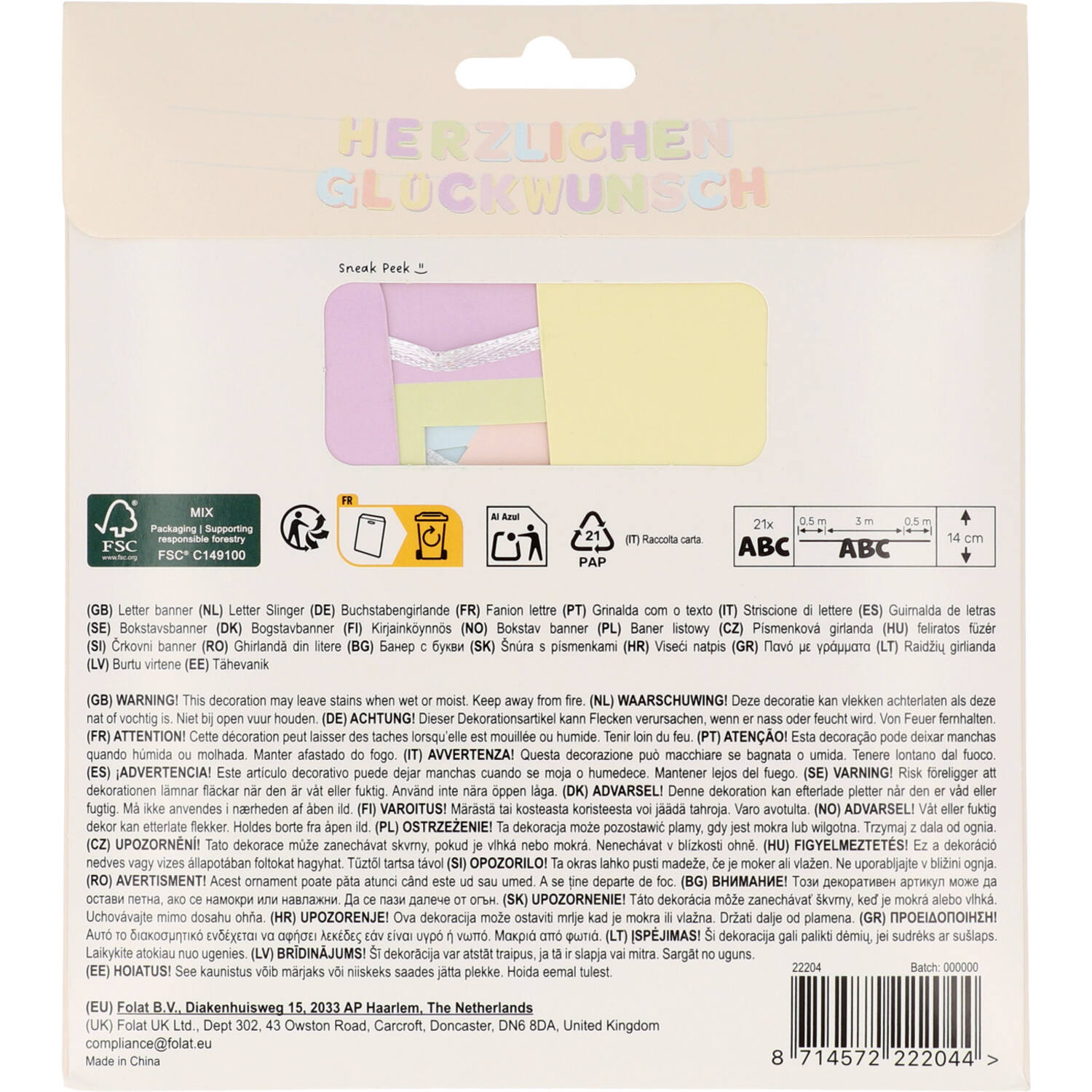 das-kost-mland-dekorationen-dreamy-pastels-girlande-3m-gl-ckwunsch image 3