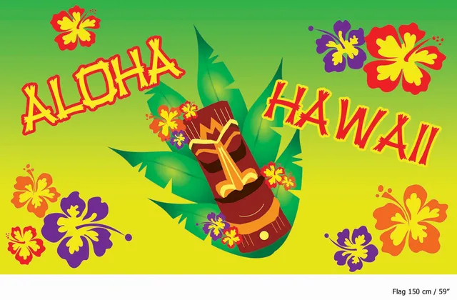 das-kost-mland-aloha-fahne-gr-n-150x90cm-hawaii-deko image 1
