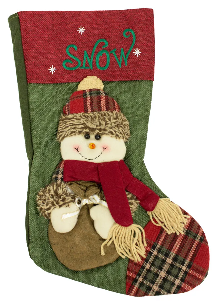 das-kost-mland-accessoires-nikolausstiefel-schneemann-45cm image 1