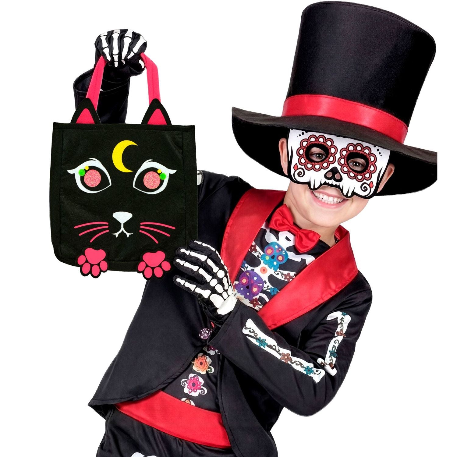 das-kost-mland-halloween-betteltasche-katze-schwarz-sammeltasche image 4