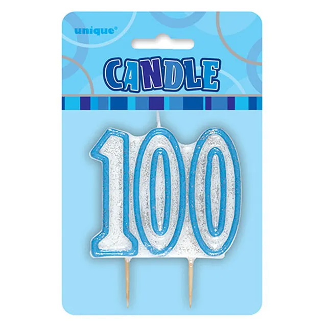 das-kost-mland-dekorationen-zahlenkerze-picker-glitz-100-blau image 1