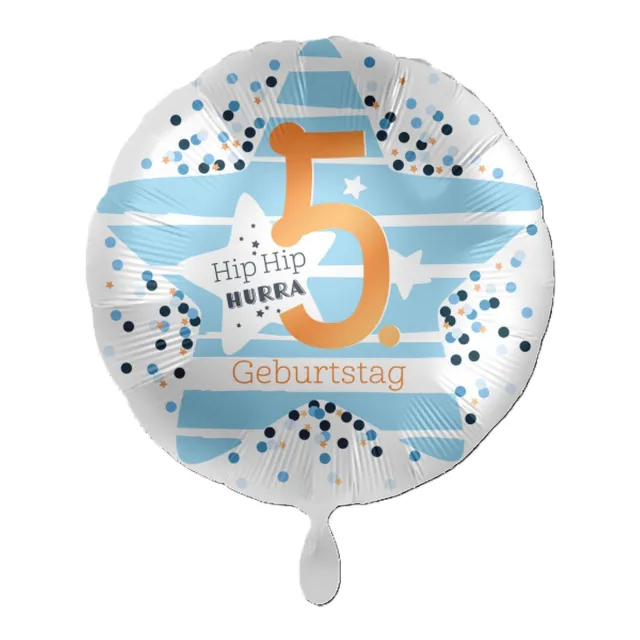 das-kost-mland-hip-hip-hurra-folienballon-43-cm-geburtstag image 1