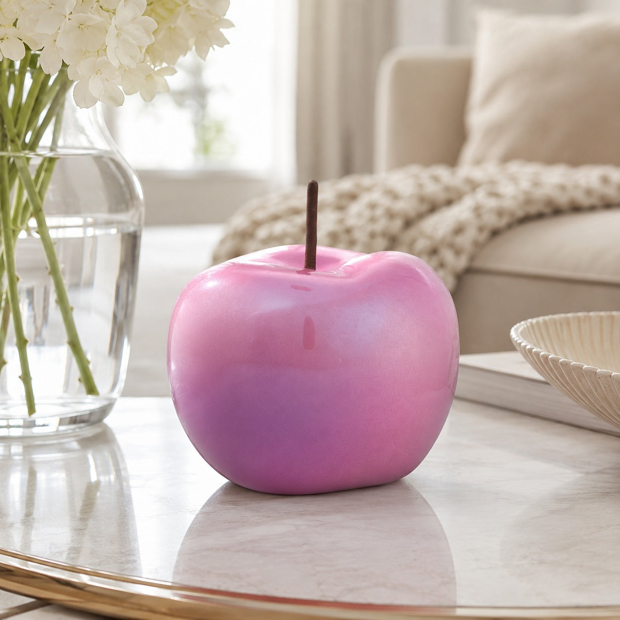 das-kost-mland-deko-apfel-75410-keramik-rosa-12-cm image 3