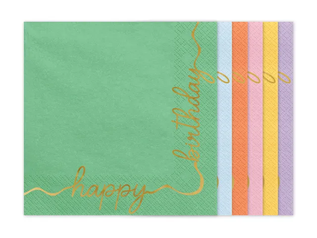 das-kost-mland-happy-birthday-servietten-33x33cm-12stk-bunt image 1