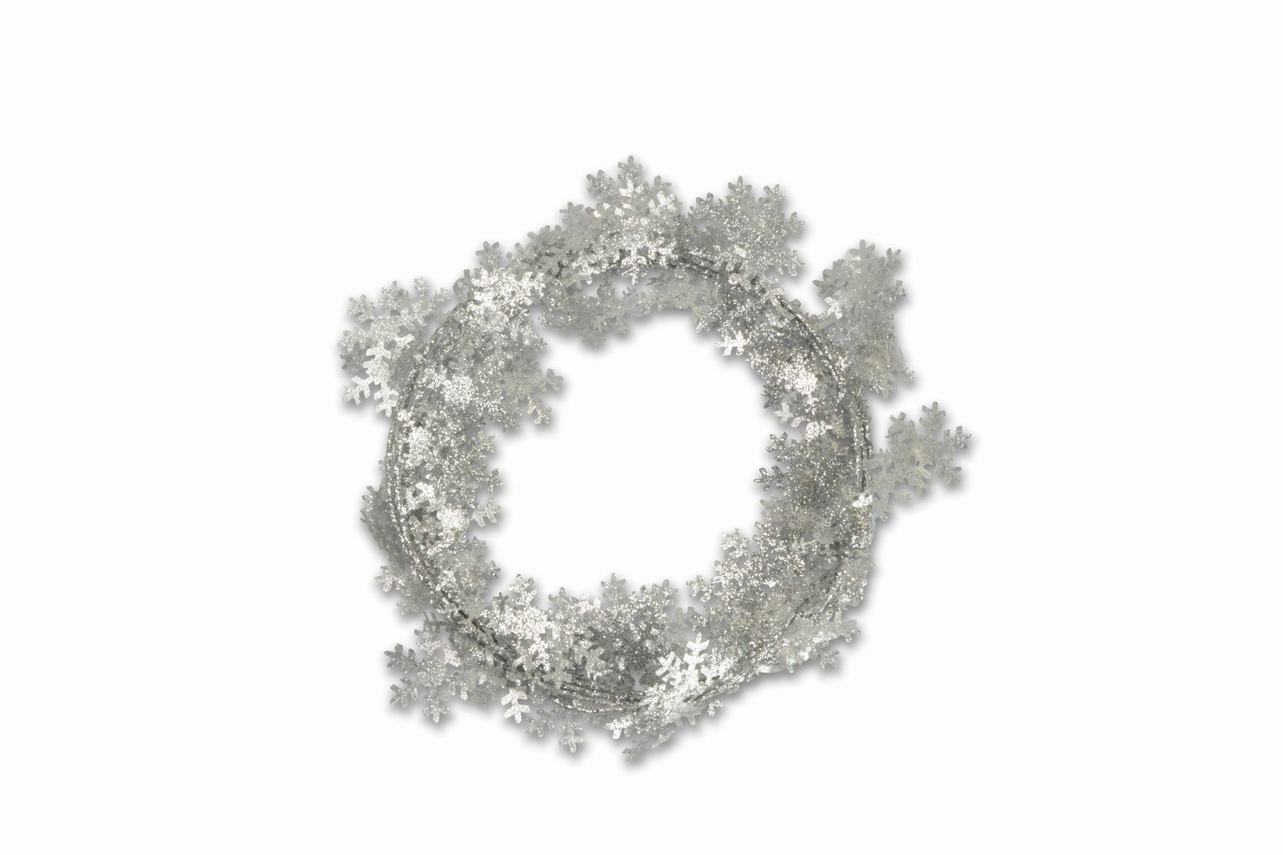 das-kost-mland-weihnachtsgirlande-schneeflocken-silber-2-70m image 1