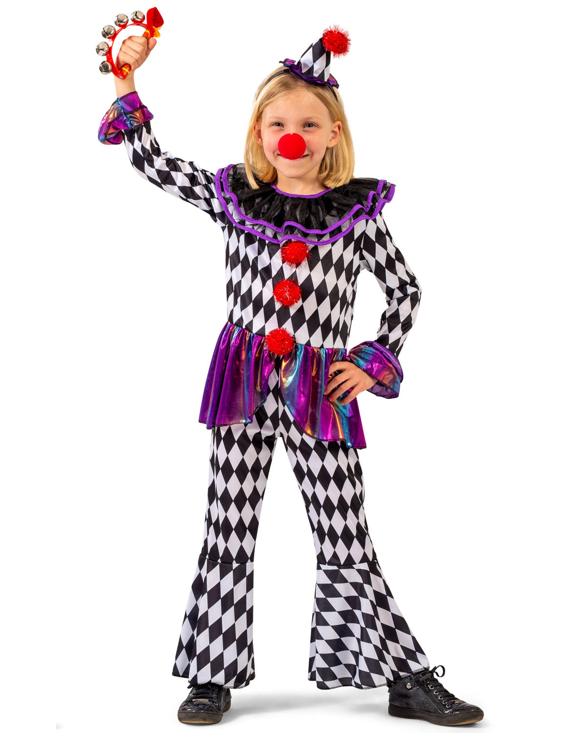 das-kost-mland-chelsey-harlekin-kinderkost-m-gr-116-mit-hut image 2
